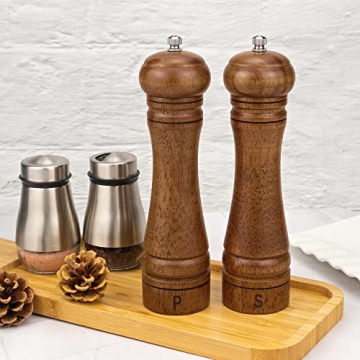 XWXO Wood Salt and Pepper Grinder Set for Culinary Fun