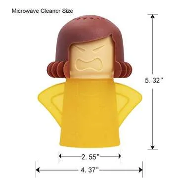 Angry Mama Microwave Cleaner - Easy Steam Cleaning Gadget