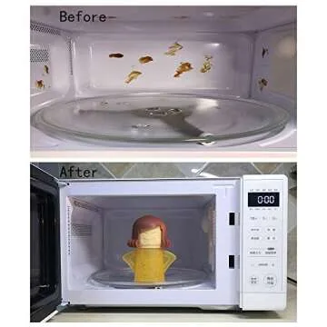 Angry Mama Microwave Cleaner - Easy Steam Cleaning Gadget