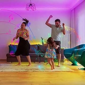 DAYBETTER Led Strip Lights 200 ft (2 Rolls of 100 ft) Ultra Long Smart Light Strips with App Voice Control Remote, RGB Music Sync Color Changing Lights for Bedroom, Kitchen, Party,Home Decoration