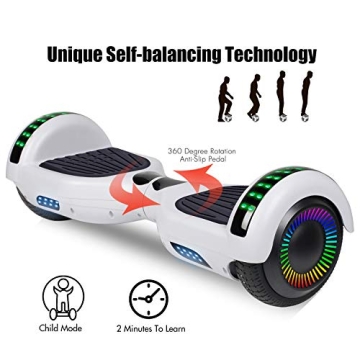 LIEAGLE 6.5" LED Hoverboard for Kids and Adults