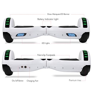 LIEAGLE 6.5" LED Hoverboard for Kids and Adults