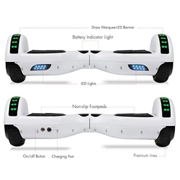 LIEAGLE 6.5" LED Hoverboard for Kids and Adults