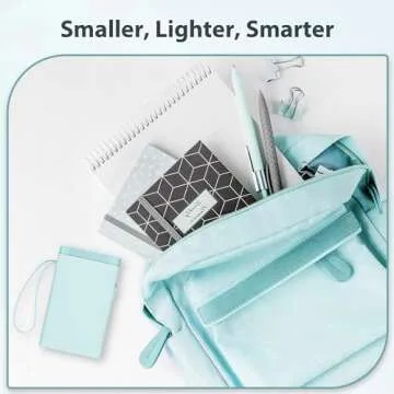 TYPONOS P21 Label Maker Machine with Tape, Bluetooth Label Printer Thermal Mini Label Makers with Built-in Cutter and Multiple Templates, Portable Printers for School, Office, Home Use (Blue)