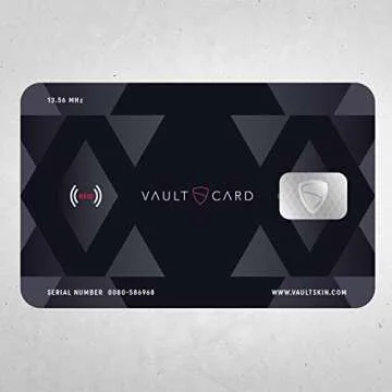 VAULTCARD - RFID Blocking & Jamming Credit & Debit Card Protection for Wallet and Passport - Superior NFC Anti-Theft, Patented Multi-Card Defense