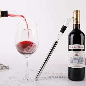 Beer Chiller Sticks Wine Chilling Rod for Bottles Set Stainless Steel Beverage Cooler