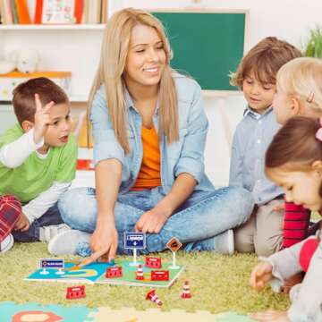 Toyandona Mini Traffic Sign Set for Fun Play and Learning