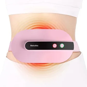 Portable Cordless Heating Pad for Back Pain with 3 Heat Levels & 3 Vibration Massage Modes, Perfect ...