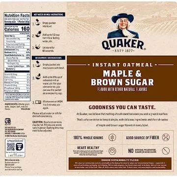 Quaker Instant Oatmeal Maple & Brown Sugar 48 Pack