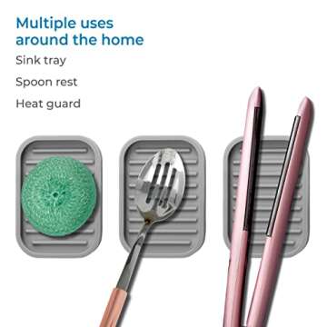 iDesign Silicone Soap Dish – Stylish Kitchen Sponge Holder