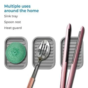 iDesign Silicone Soap Dish – Stylish Kitchen Sponge Holder