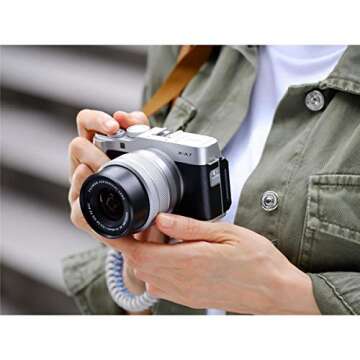 Fujifilm X-A7 Mirrorless Digital Camera w/XC15-45mm F3.5-5.6 OIS PZ Lens, Silver