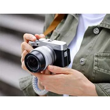 Fujifilm X-A7 Mirrorless Digital Camera w/XC15-45mm F3.5-5.6 OIS PZ Lens, Silver