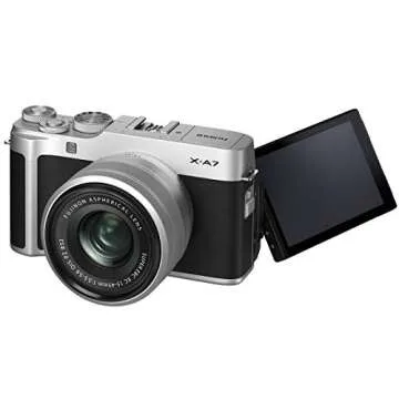 Fujifilm X-A7 Mirrorless Digital Camera w/XC15-45mm F3.5-5.6 OIS PZ Lens, Silver