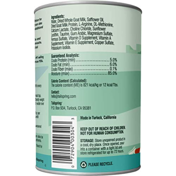 TAILSPRING Puppy Milk Replacer 100% Human Grade Goat Milk