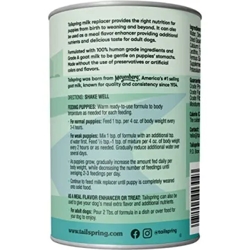 TAILSPRING Puppy Milk Replacer 100% Human Grade Goat Milk