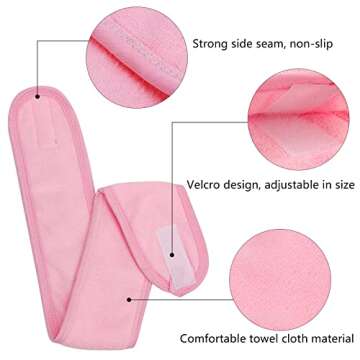 BAHABY Spa Facial Headbands & Wrist Bands Set - 9 PCS