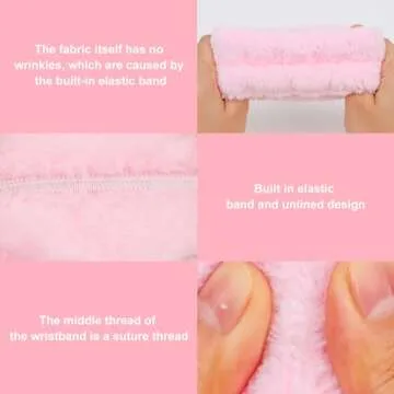 BAHABY Spa Facial Headbands & Wrist Bands Set - 9 PCS