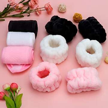 BAHABY Spa Facial Headbands & Wrist Bands Set - 9 PCS