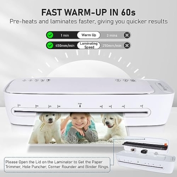 Laminator 13 Inch A3, 9-in-1 Compact & Efficient