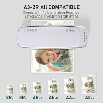 Laminator 13 Inch A3, 9-in-1 Compact & Efficient