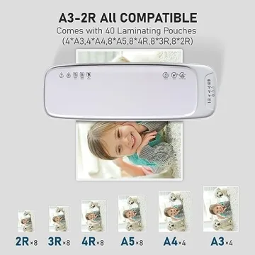 Laminator 13 Inch A3, 9-in-1 Compact & Efficient