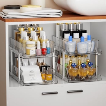 Under Sink Organizers - 2 Tier Storage Solution