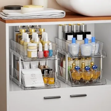 Under Sink Organizers - 2 Tier Storage Solution