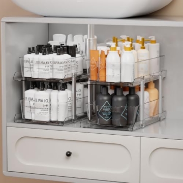 Under Sink Organizers - 2 Tier Storage Solution