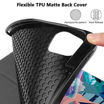 DONGKE Case for iPad Pro 12.9 inch 6th Generation 2022, Built-in Pencil Holder + Trifold Stand + Auto Wake/Sleep + Protective Cover for iPad Pro 12.9 5th/4th/3rd Gen - Graffiti