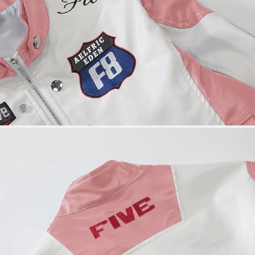 Aelfric Eden Leather Varsity Jacket for Women - Stylish & Trendy