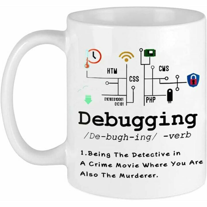 Debugging Definition Mug - Perfect for Programmers