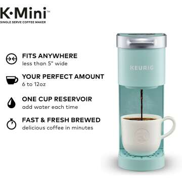 Keurig K-Mini Coffee Maker in Oasis Color