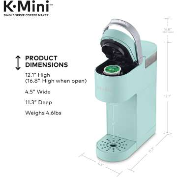Keurig K-Mini Coffee Maker in Oasis Color