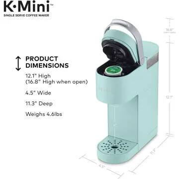 Keurig K-Mini Coffee Maker in Oasis Color