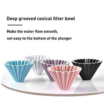 MOCOHANA Ceramic Coffee Dripper for Elegant Brewing