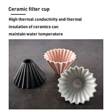 MOCOHANA Ceramic Coffee Dripper for Elegant Brewing