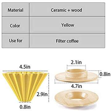 MOCOHANA Ceramic Coffee Dripper for Elegant Brewing