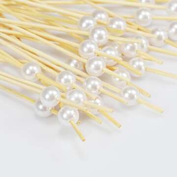 Stylish Bamboo Cocktail Picks for Appetizers 100PCS