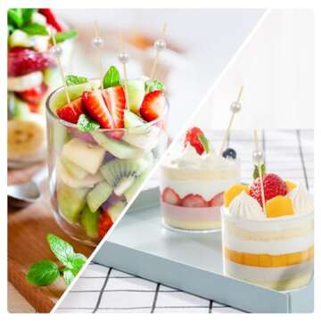 Stylish Bamboo Cocktail Picks for Appetizers 100PCS