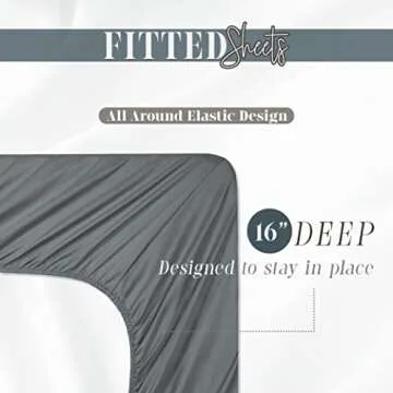 Luxury Fitted Sheets 6-Pack - Hotel Quality Comfort