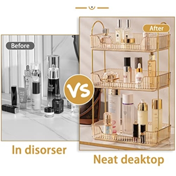 Stylish Shuang Qing Bathroom Organizer for Skincare & Makeup