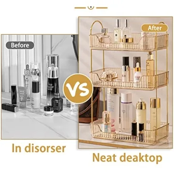 Stylish Shuang Qing Bathroom Organizer for Skincare & Makeup