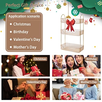 Stylish Shuang Qing Bathroom Organizer for Skincare & Makeup