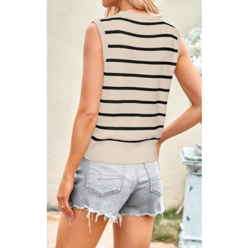 Trendy NALANISA Women's Summer Sweater Vest - Apricot