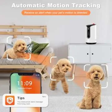 Fexfor 2K Pet Camera with Treat Dispenser and Audio