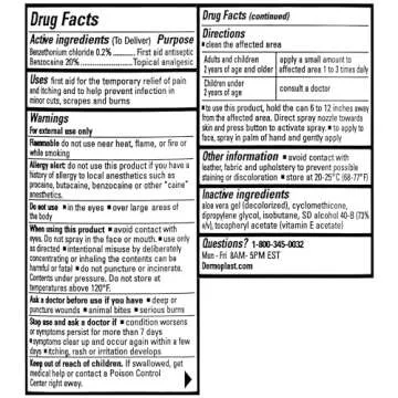 Dermoplast First Aid Spray, Analgesic & Antiseptic Spray for Minor Cuts, Scrapes and Burns, 2.75 Oun...