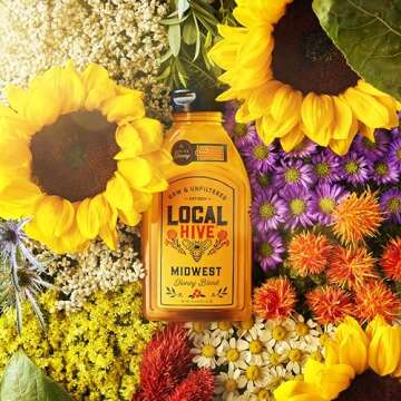 Natural Sweetener Local Hive Raw Honey 16 oz
