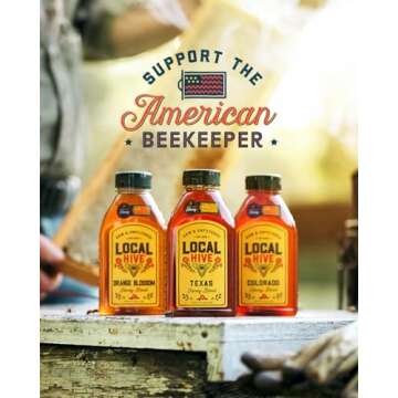 Natural Sweetener Local Hive Raw Honey 16 oz