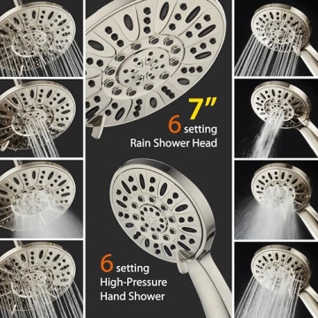 AquaDance Premium 3-Way High Pressure Shower Combo